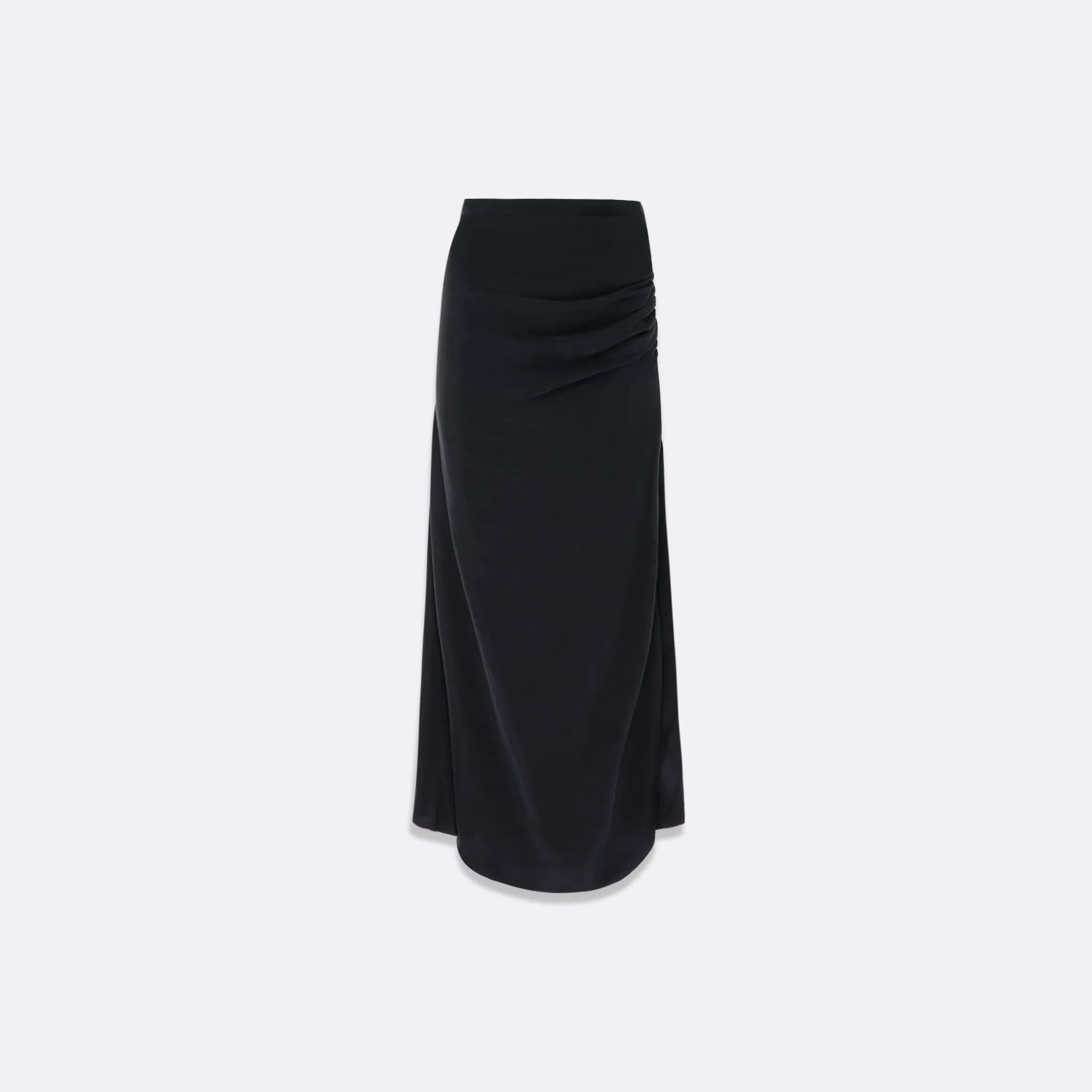 WOMEN'S SLIT DRAPED LONG SKIRT