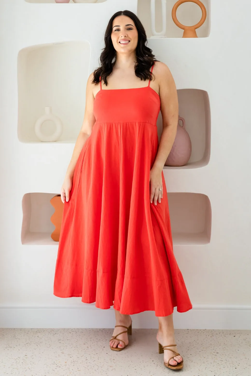 Xanthe Maxi Dress Red Hot