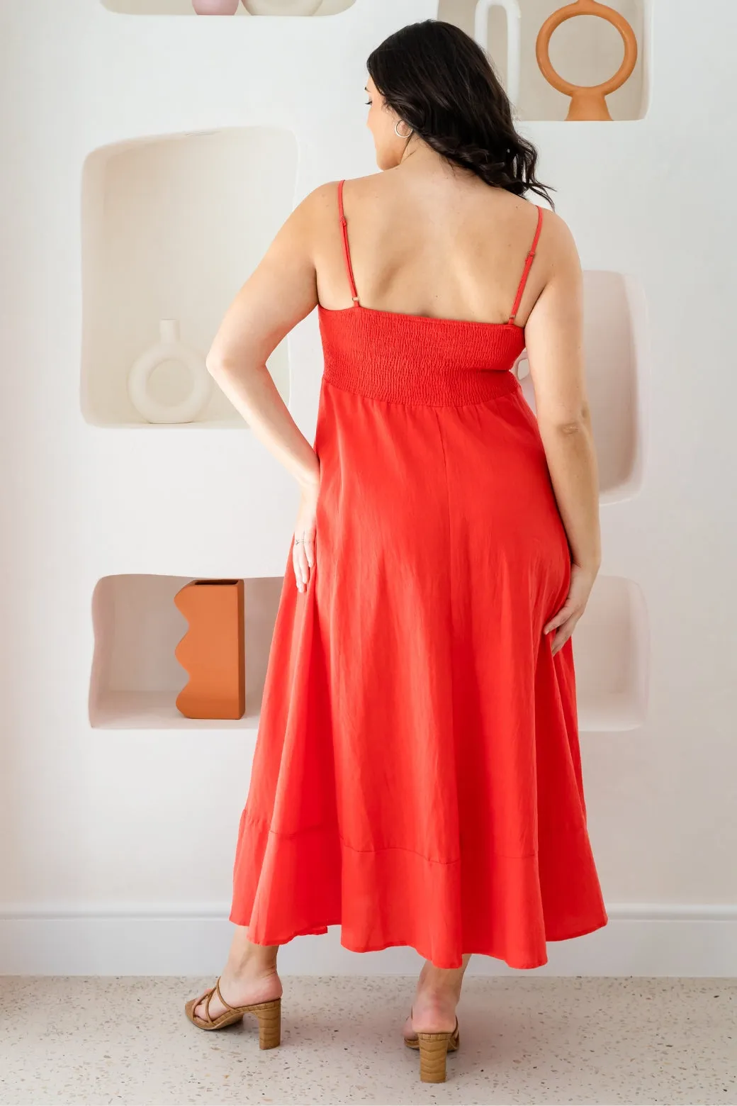 Xanthe Maxi Dress Red Hot