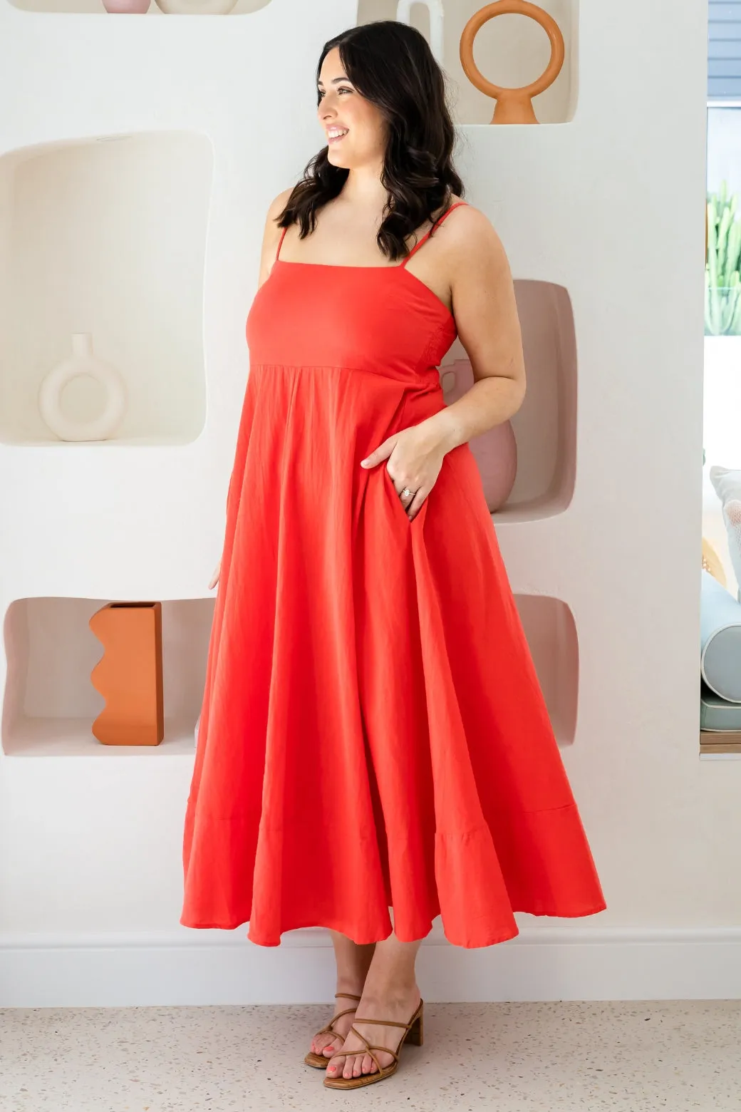 Xanthe Maxi Dress Red Hot