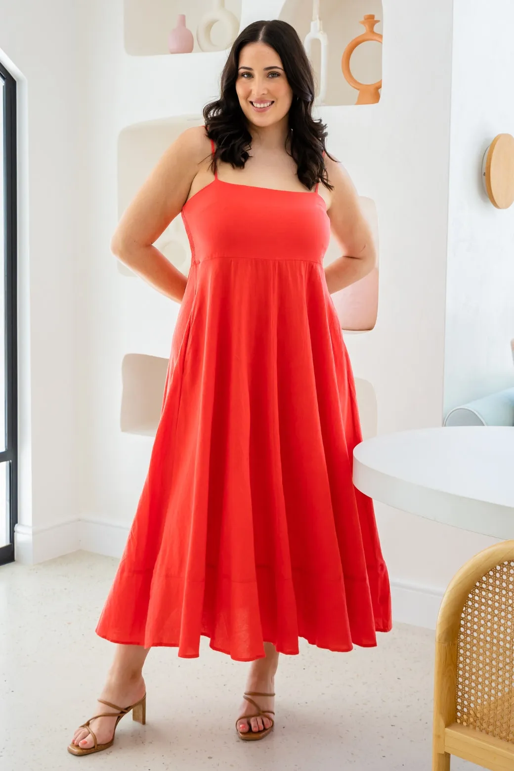 Xanthe Maxi Dress Red Hot