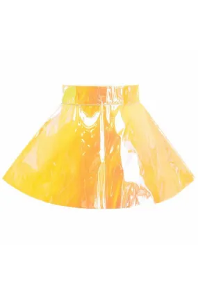 Yellow/Pink Holo Skater Skirt